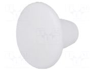 Stopper; H: 7.5mm; push-in; Flange dia: 12mm; white; 054054211303 ESSENTRA