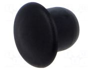 Stopper; H: 7.5mm; push-in; Flange dia: 12mm; black; 054080269903 ESSENTRA
