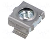 Nut; cage; M4; A2 stainless steel; BN 3307 BOSSARD
