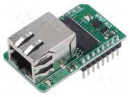 Click board; prototype board; Comp: ENC28J60; ETHERNET,interface MIKROE
