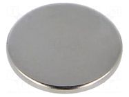 Magnet: permanent; neodymium; 10N; Ø: 18mm; H: 1.5mm ELESA+GANTER