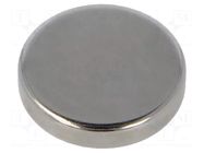 Magnet: permanent; neodymium; 67N; Ø: 25mm; H: 5mm ELESA+GANTER