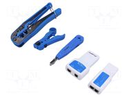 Kit: for lan networks service; bag; 5pcs. LANBERG