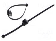 Cable tie; with fixing lugs,with fixing for edges; L: 200mm HELLERMANNTYTON
