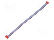 Ribbon cable with connectors; Tape ph: 1.27mm; PIN: 6; Len: 0.2m TE Connectivity