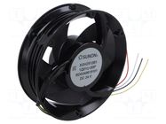 Fan: DC; axial; 24VDC; Ø172x51mm; 725.5m3/h; 73.8dBA; ball; 8000rpm SUNON