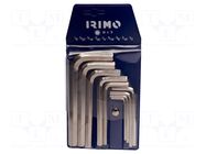 Wrench-set; inch,hex key; steel; 12pcs. IRIMO
