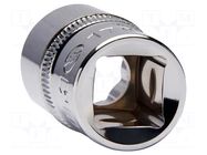 Socket; 12-angles,socket spanner; 19mm; 1/2"; Plating: chromium IRIMO