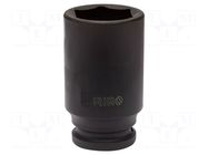Socket; 6-angles,socket spanner,impact; HEX 19mm; 3/4"; long IRIMO