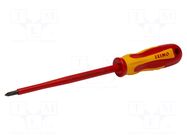 Screwdriver: insulated; Phillips; PH3; Blade length: 200mm IRIMO