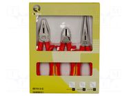 Kit: pliers; side,insulated,universal,elongated; 3pcs. IRIMO