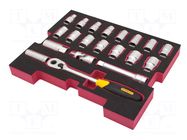 Wrench-set; 6-angles,socket spanner; Mounting: 1/2"; FATMAX® STANLEY