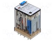 Relay: electromagnetic; 4PDT; 48VDC; 7A/250VAC; plug-in; 55.34 FINDER