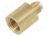 Brass; Mount.elem: thread adapter; Int.thread: M10x1 PNEUMAT