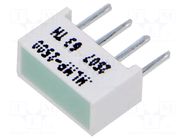 LED backlight; λd: 572nm; 8÷60mcd; green; Dim: 8.89x3.81mm; 20mA BROADCOM (AVAGO)