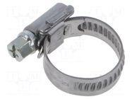 Worm gear clamp; W: 9mm; Clamping: 12÷22mm; steel; WD9; W2 KALE