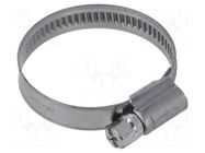 Worm gear clamp; W: 9mm; Clamping: 25÷40mm; steel; WD9; W2 KALE