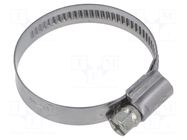 Worm gear clamp; W: 9mm; Clamping: 30÷45mm; steel; WD9; W2 KALE