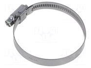 Worm gear clamp; W: 9mm; Clamping: 40÷60mm; steel; WD9; W2 KALE