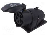Connector: AC supply 3-phase; socket; female; PIN: 5; 30A; 415V AMPHENOL