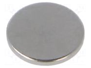 Magnet: permanent; neodymium; 5N; Ø: 10mm; H: 1mm ELESA+GANTER