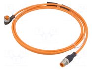 Cable: for sensors/automation; PIN: 4; 2m; Insulation: PUR LUMBERG AUTOMATION