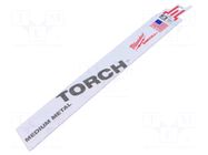 Hacksaw blade; metal,reciprocating saw; 230mm; 14teeth/inch Milwaukee