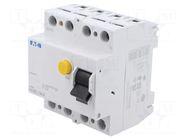 RCD breaker; Inom: 63A; Ires: 100mA; Max surge current: 250A; IP40 EATON ELECTRIC