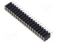 Connector: pin strips; socket; female; PIN: 38; BL 6; 3A; 150V; THT FISCHER ELEKTRONIK