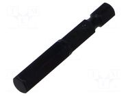 Screwdriver bit; hex key; HEX 7mm; Overall len: 50mm KING TONY