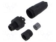 Connector; M12; PIN: 4 TELEMECANIQUE SENSORS