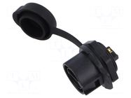 Connector: circular; socket; male; 02; 20A; 500V; PIN: 2; IP67 LUTRONIC