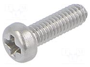 Screw; M2.5x8; 0.45; Head: cheese head; Phillips; PH1; ISO 7048 BOSSARD