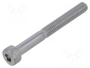 Screw; M4x35; 0.7; Head: cheese head; hex key; A2 stainless steel BOSSARD