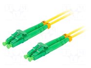Fiber patch cord; LC/APC,both sides; 1m; 9/125um; LSZH; green LANBERG