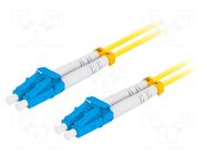 Fiber patch cord; LC/UPC,both sides; 1m; Optical fiber: 9/125um LANBERG