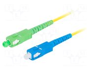 Fiber patch cord; SC/APC,SC/UPC; 1m; Optical fiber: 9/125um; LSZH LANBERG