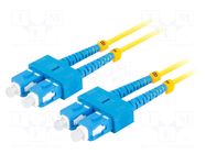 Fiber patch cord; SC/UPC,both sides; 2m; Optical fiber: 9/125um LANBERG