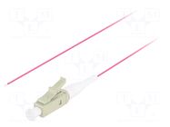 Optic fiber pigtail; OM4; LC/UPC; 2m; Optical fiber: 50/125um LANBERG