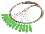 Optic fiber pigtail; SC/APC; 2m; Optical fiber: 9/125um; LSZH LANBERG
