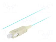 Optic fiber pigtail; OM3; SC/UPC; 2m; Optical fiber: 50/125um LANBERG