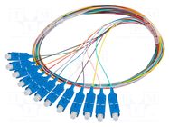 Optic fiber pigtail; SC/UPC; 2m; Optical fiber: 9/125um; LSZH LANBERG