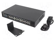 Switch Ethernet; IEC C14,RJ45 socket x26; Gigabit Ethernet LANBERG