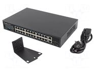 Switch Ethernet; IEC C14,RJ45 socket x26; Gigabit Ethernet LANBERG