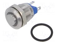Switch: vandal resistant; Pos: 2; SPST-NO; 2A/36VDC; IP65; OFF-(ON) ONPOW