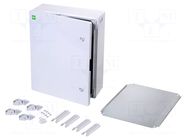 Enclosure: wall mounting; X: 400mm; Y: 500mm; Z: 175mm; ABS; grey ELEKTRO-PLAST NASIELSK
