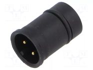 Connector: M12; male; 713; 4A; 250V; IP67; soldering; Contacts: brass BINDER