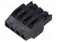 Relays accessories: plug-in connector; PIN: 4; SOB CELDUC