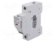 Fuse holder; 10x38mm; for DIN rail mounting; 15A; Poles: 1; 1kVDC QOLTEC