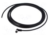 Cable: for sensors/automation; PIN: 8; shielded,with leads; 5m BINDER